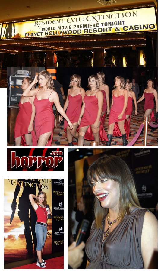 Horror.com attends the red carpet of Resident Evil 3 in Las Vegas