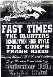 Our first show