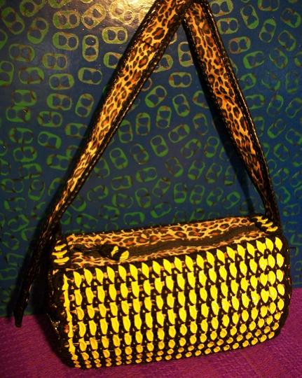 Black N Yellow Pob Tab Purse