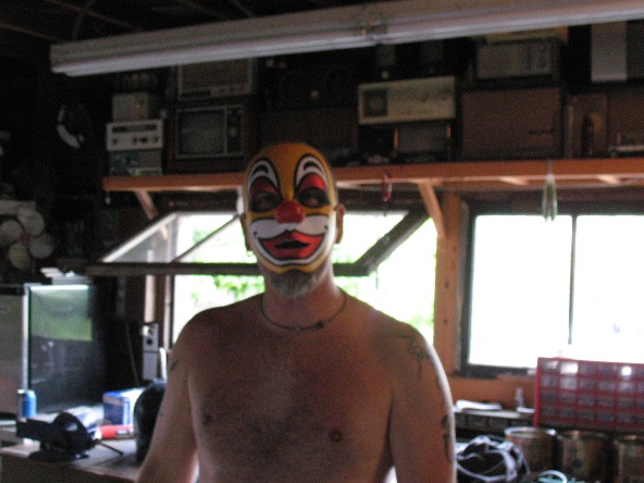 Working in the garage